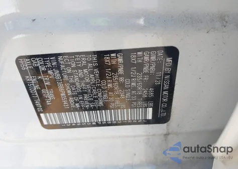 2023 Nissan Rogue Sv Intelligent Awd z USA, uszkodzony, nr VIN JN8BT3BB6PW359431